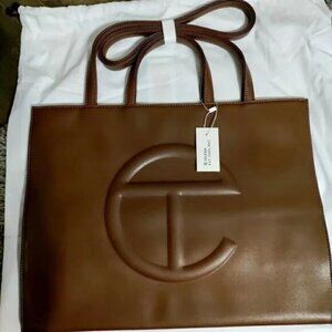 Telfar Medium Chocolate Brown Shopping Bag